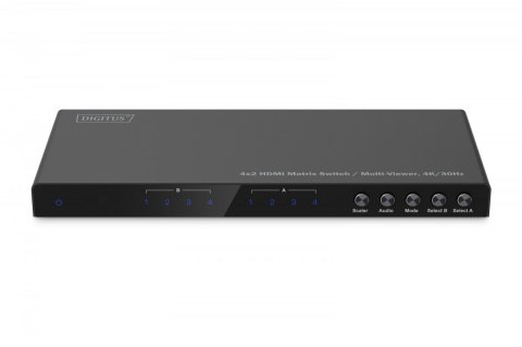 Przełącznik/Matrix HDMI 4/2-porty 4K/30Hz UHD HDCP 1.4 audio z pilotem