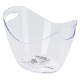 Cooler do szampana z przezroczystego tworzywa