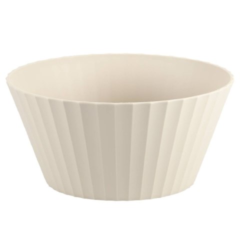 Duża miska do sałatek i owoców kremowa 25 x h 12,8 cm