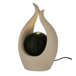 Fontanna dekoracyjna z kulą i podświetleniem LED