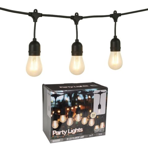 Girlanda LED 20 żarówek z łącznikiem