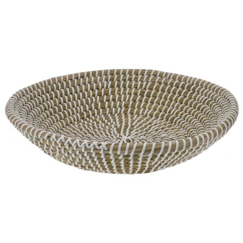 Kosz dekoracyjny okrągły z trawy morskiej