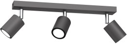 Lampa Sufitowa Spot STRIPER Szary Srebrny 3xGU10