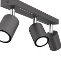 Lampa Sufitowa Spot STRIPER Szary Srebrny 3xGU10