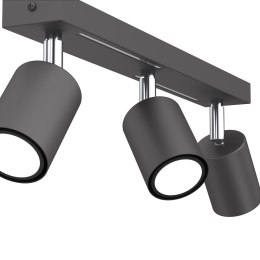 Lampa Sufitowa Spot STRIPER Szary Srebrny 3xGU10