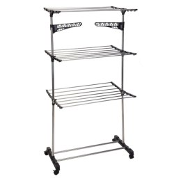 Suszarka na pranie 3-poziomowa z kółkami