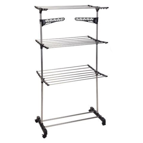 Suszarka na pranie 3-poziomowa z kółkami