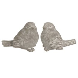 Zestaw dekoracyjnych ptaszków z cementu - 2 sztuki
