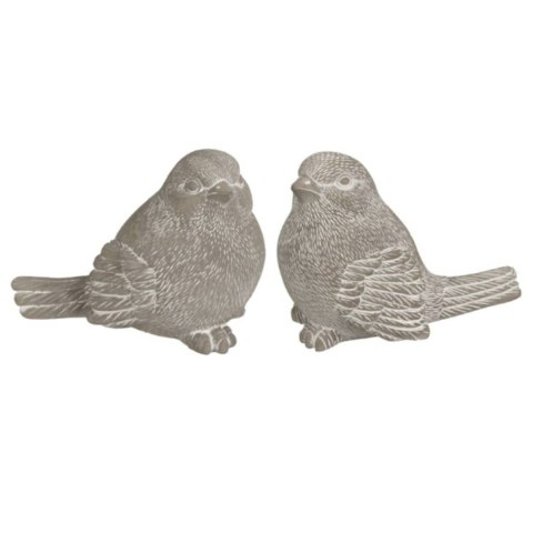 Zestaw dekoracyjnych ptaszków z cementu - 2 sztuki