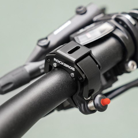 Dzwonek rowerowy w kształcie litery C - czarny