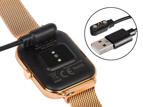 Smartwatch X16 Bluetooth różowy