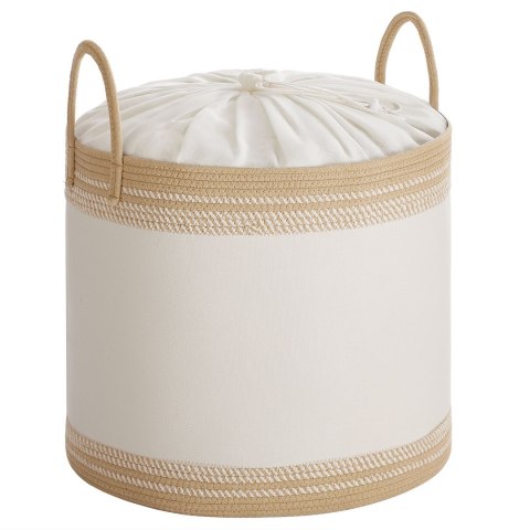 Bawełniany kosz na pranie 90 L beż