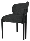 2 krzesła tapicerowane ARLO czarne
