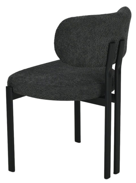 2 krzesła tapicerowane ARLO czarne