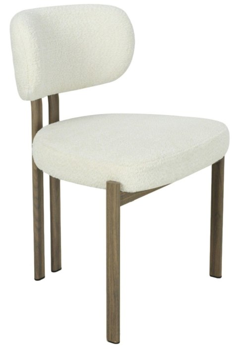 2 krzesła tapicerowane ARLO drewno białe