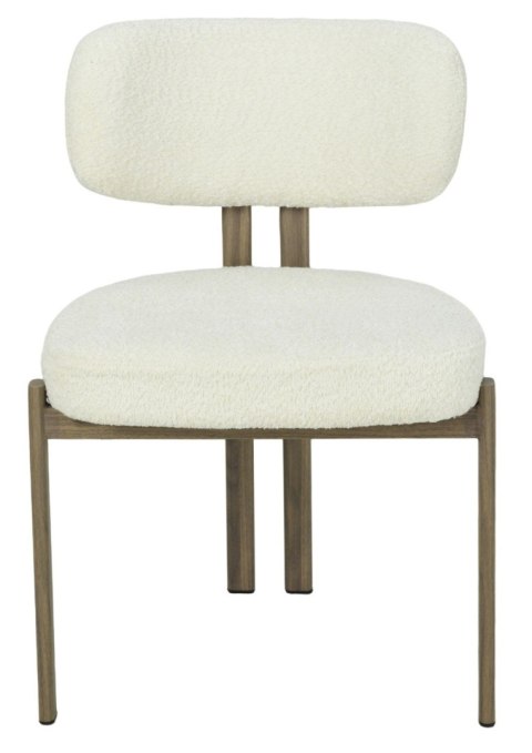 2 krzesła tapicerowane ARLO drewno białe