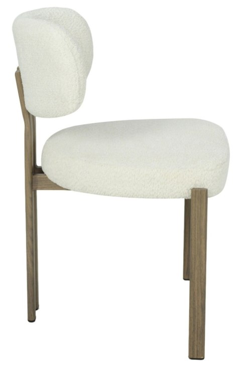 2 krzesła tapicerowane ARLO drewno białe