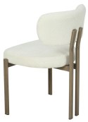 2 krzesła tapicerowane ARLO drewno białe