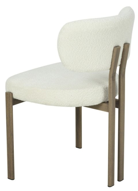 2 krzesła tapicerowane ARLO drewno białe