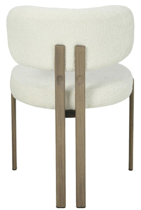 2 krzesła tapicerowane ARLO drewno białe