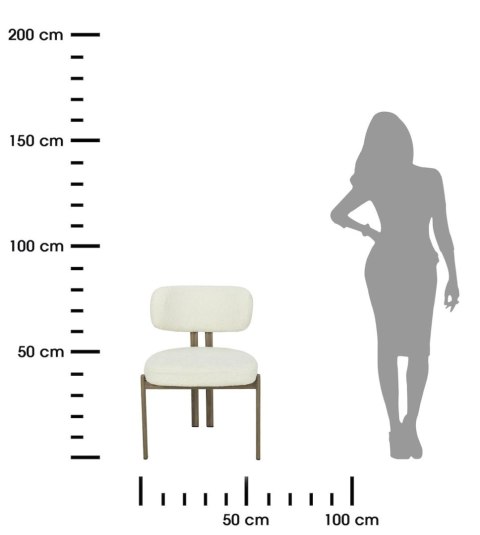 2 krzesła tapicerowane ARLO drewno białe