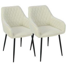 2 krzesła tapicerowane ASTA beż