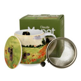 Kubek baryłka z zaparzaczem Monet Poppy Field 430 ml