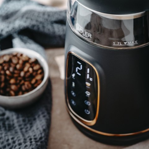 Czajnik 1,7l wyświetlacz LED, regulacja temperatury AD 1305 czarno-złoty