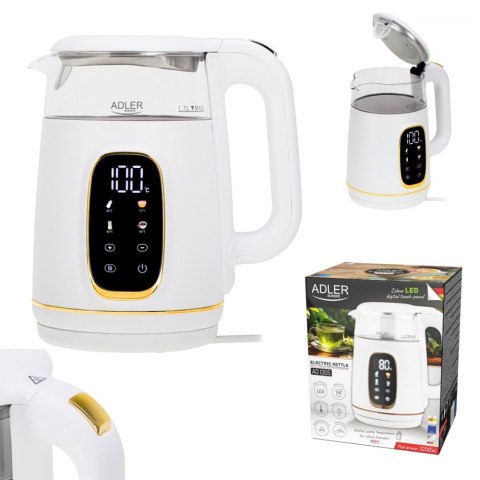 Czajnik 1,7l z wyświetlaczem LED, regulacją temperatury AD 1305WG