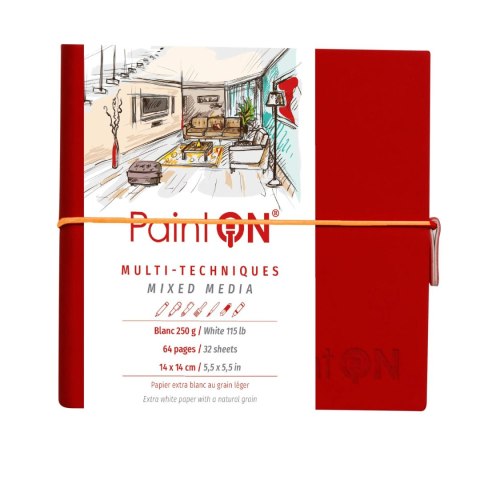Szkicownik Paint`On 14x14 250g Biały