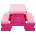 Zestaw Stolik Ogrodowy z Ławeczkami Dla Dzieci Dorex Różowy
