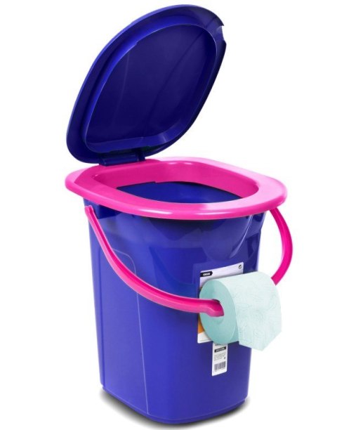 Toaleta turystyczna GB320BR granatowo-różowa