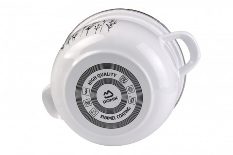 Zestaw garnków 8 elementów Emalia Łąka DO-145