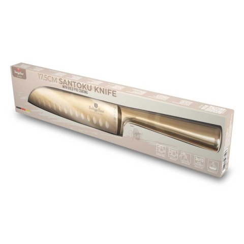 STALOWY NÓŻ SANTOKU BERLINGER HAUS 17,5cm BH-2829 GOLD