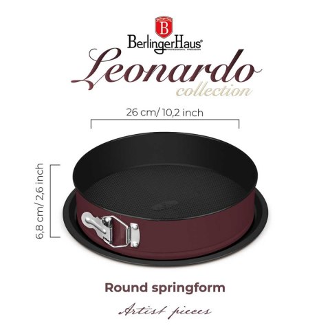 TORTOWNICA FORMA TYTANOWA 26cm BERLINGER HAUS BH-7935 LEONARDO