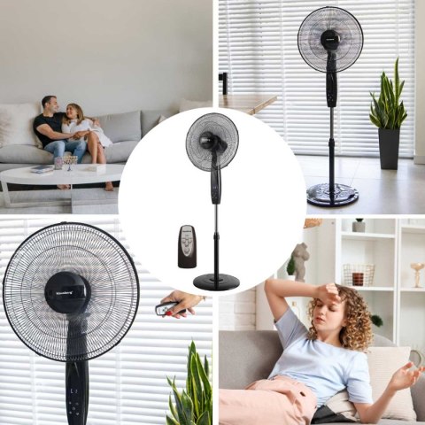WENTYLATOR WIATRAK PODŁOGOWY Z PILOTEM KLAUSBERG KB-7718