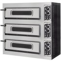 Piec do pizzy 3-komorowy na 3 pizze śr. 45 cm BASIC 3/50 GLASS AND LIGHT 12000 W