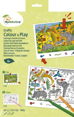 Kolorowanki A4 Szukaj i znajdź - Zoo