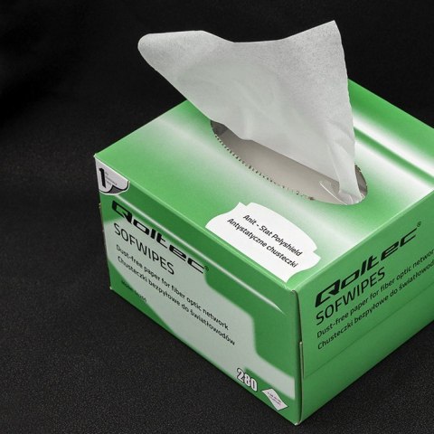 Chusteczki bezpyłowe do światłowodów