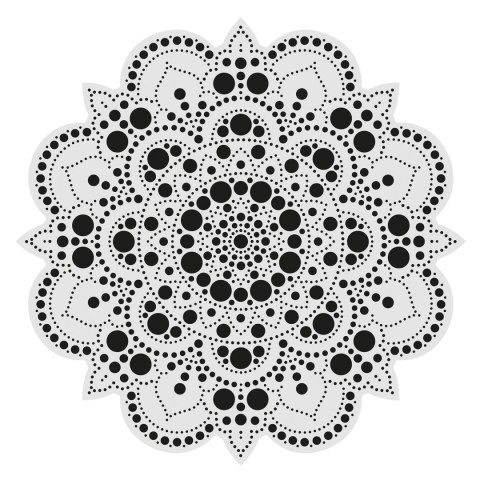 Malowanie kropkami DUO Słońce 30 cm