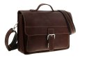 Skórzana torba na ramię teczka TC5 BROWN