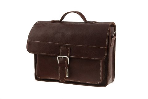 Skórzana torba na ramię teczka TC5 BROWN