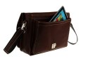 Skórzana torba na ramię teczka TC5 BROWN