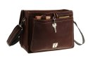 Skórzana torba na ramię teczka TC5 BROWN