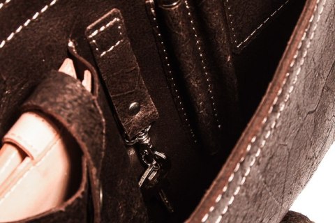 Skórzana torba na ramię teczka TC5 BROWN