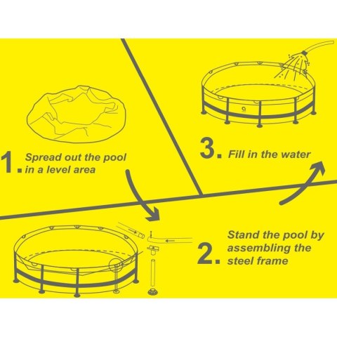 BASEN STELAŻOWY OWALNY 300X76CM 17798