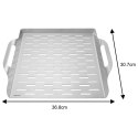 STALOWA TACA 37x31cm DO GRILLA GRILLOWANIA KINGHOFF KH-1917