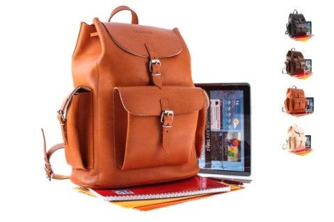 Duży plecak skórzany Vintage P40