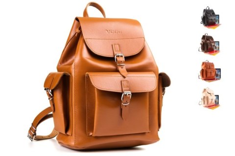 Duży plecak skórzany Vintage P40