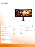 Monitor CU34G4Z 34 cale 240Hz Curved VA HDMIx2 DP HAS